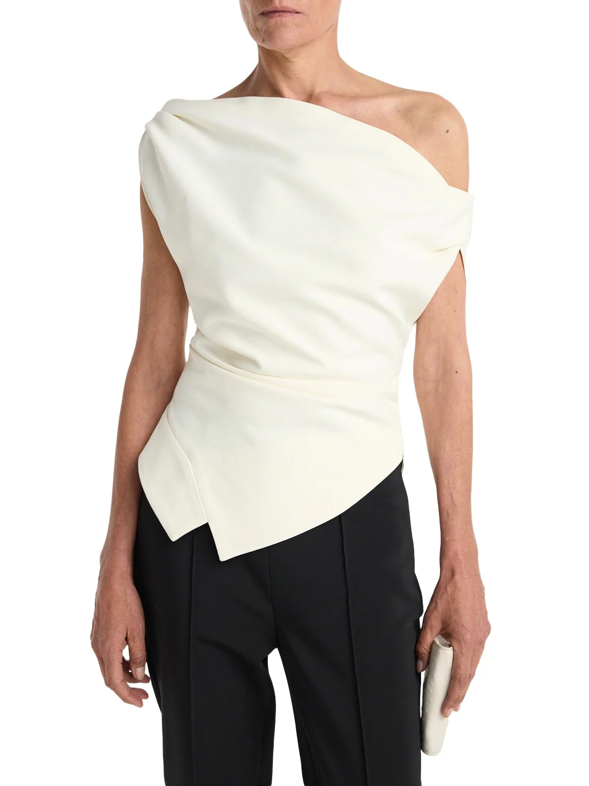 RÓHE Women's One-Shoulder Drape Top