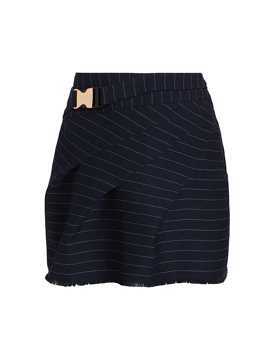 NICHOLAS Women's Kay Pinstriped Miniskirt - Navy | Image 1 NICHOLAS Women's Kay Pinstriped Miniskirt - Navy | Image 1