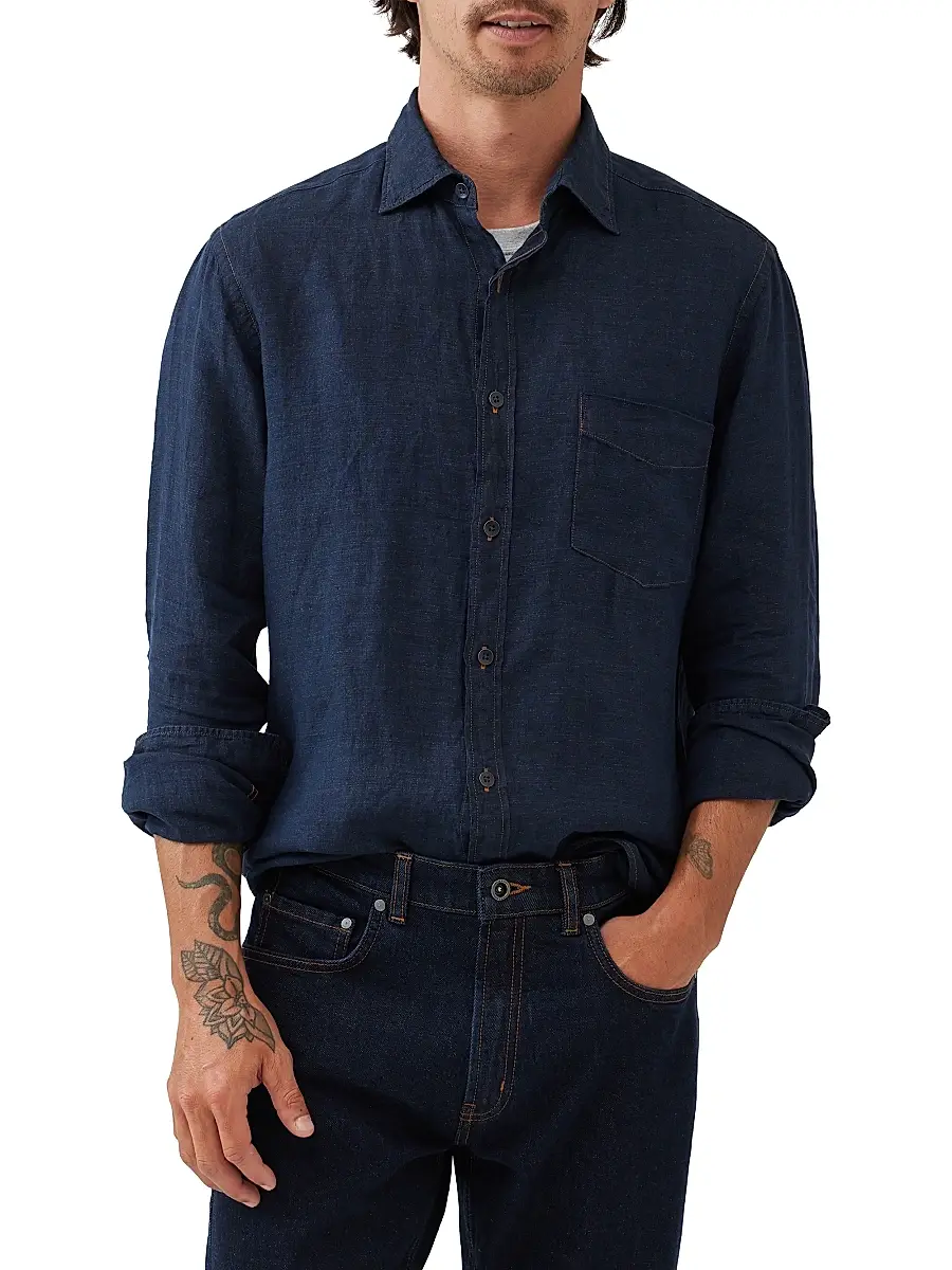 Rodd & Gunn Men's Kingswell Linen Chambray Shirt | Thumbnail 3 Rodd & Gunn Men's Kingswell Linen Chambray Shirt | Thumbnail 3