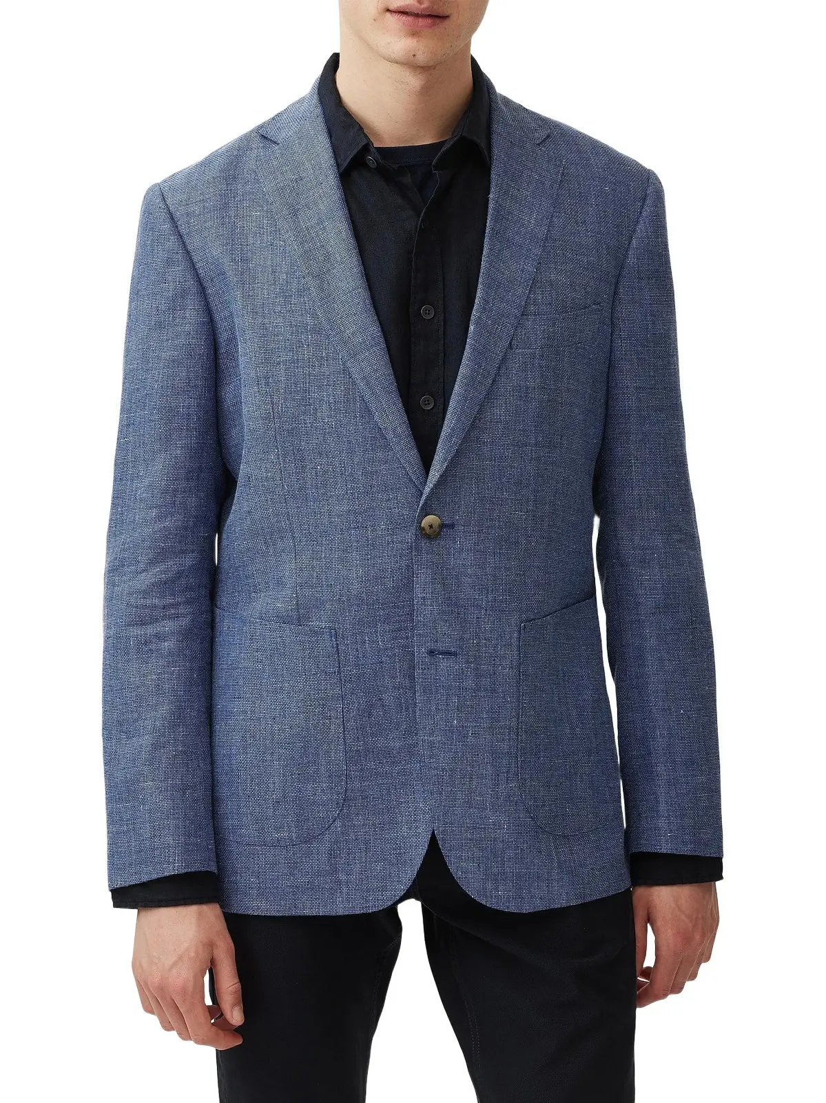Men's The Cascades Wool & Linen-Blend Slim-Fit Two-Button Blazer
