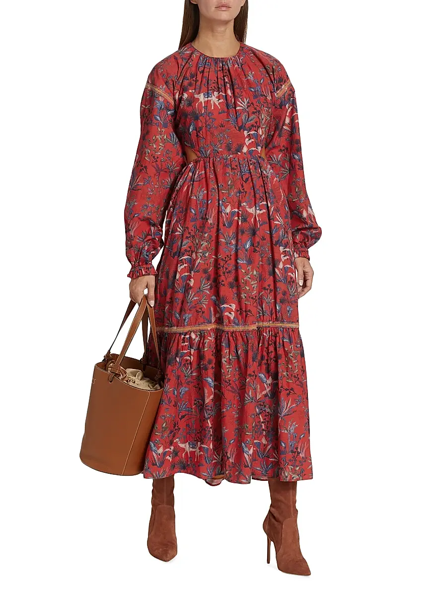 CHUFY Women's Kissa Cotton Printed Maxi Dress | Thumbnail 2 CHUFY Women's Kissa Cotton Printed Maxi Dress | Thumbnail 2