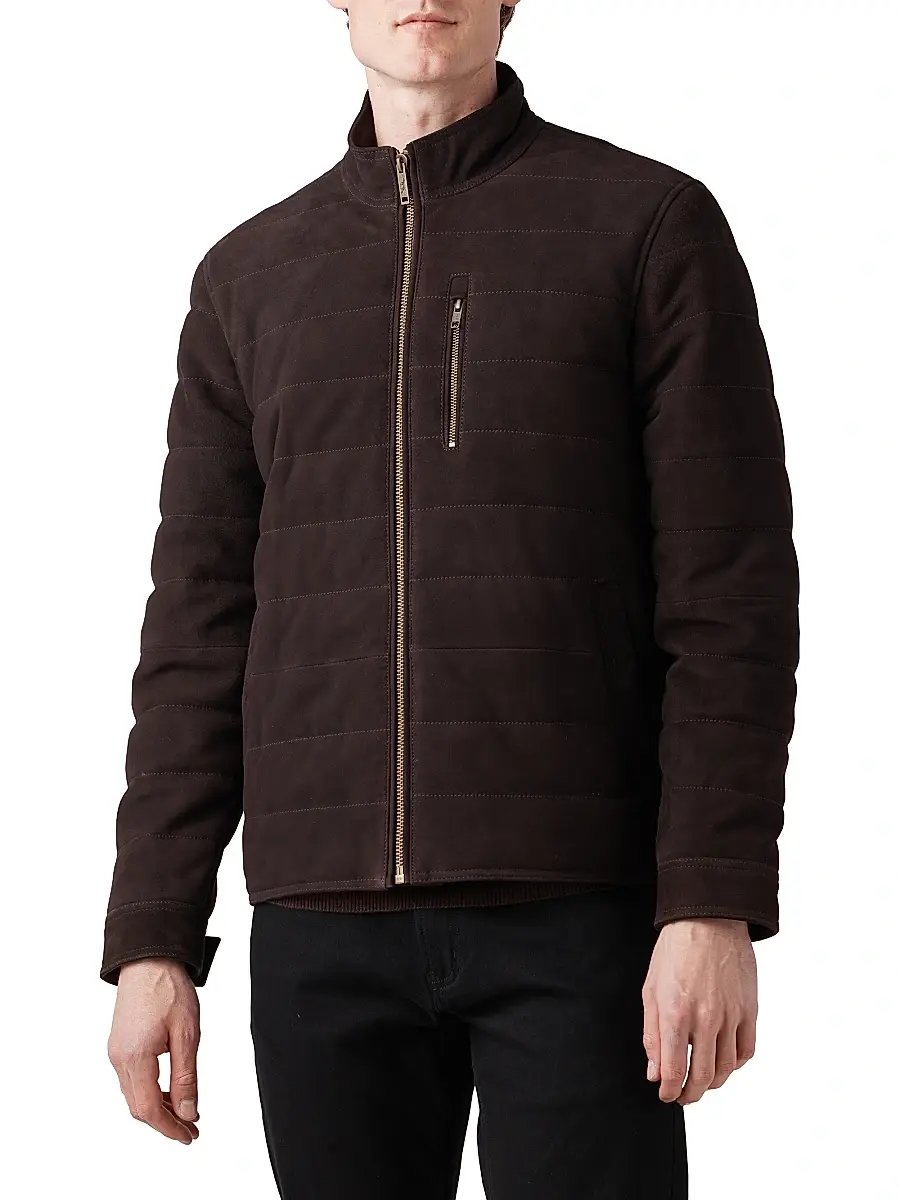 Rodd & Gunn Men's Waverley Suede Jacket | Image 1 Rodd & Gunn Men's Waverley Suede Jacket | Image 1