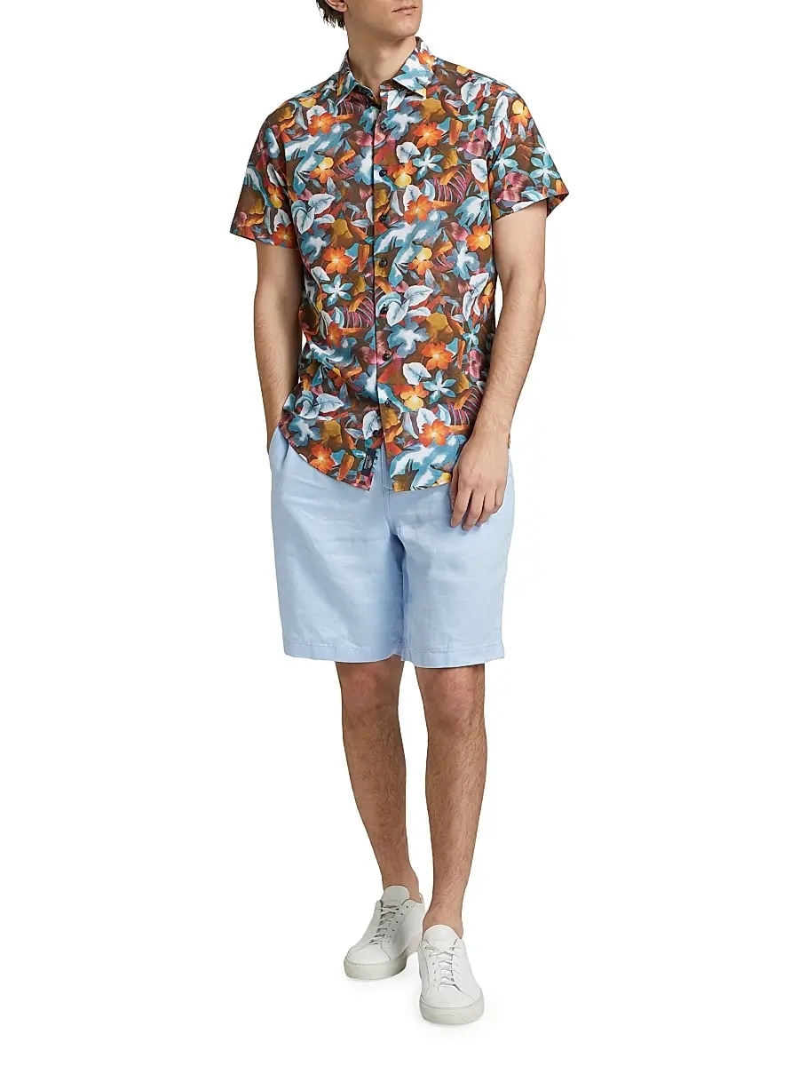 Rodd & Gunn Men's Port Hutt Floral Cotton Shirt | Thumbnail 2 Rodd & Gunn Men's Port Hutt Floral Cotton Shirt | Thumbnail 2
