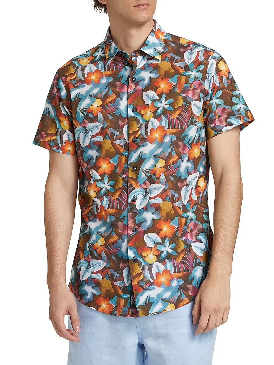 Rodd & Gunn Men's Port Hutt Floral Cotton Shirt | Thumbnail 3 Rodd & Gunn Men's Port Hutt Floral Cotton Shirt | Thumbnail 3