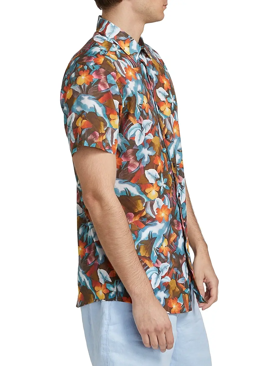 Rodd & Gunn Men's Port Hutt Floral Cotton Shirt | Thumbnail 4 Rodd & Gunn Men's Port Hutt Floral Cotton Shirt | Thumbnail 4