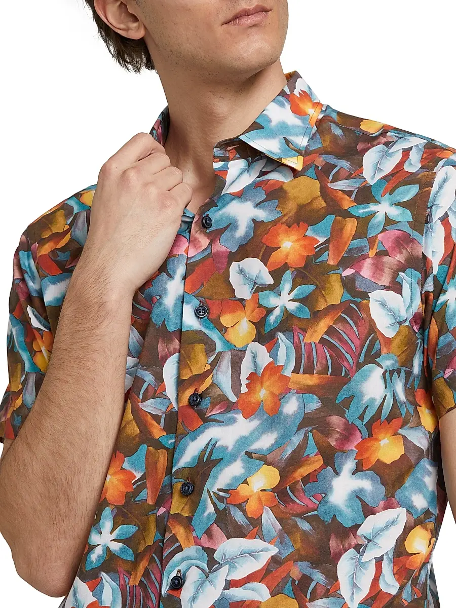 Rodd & Gunn Men's Port Hutt Floral Cotton Shirt | Thumbnail 6 Rodd & Gunn Men's Port Hutt Floral Cotton Shirt | Thumbnail 6