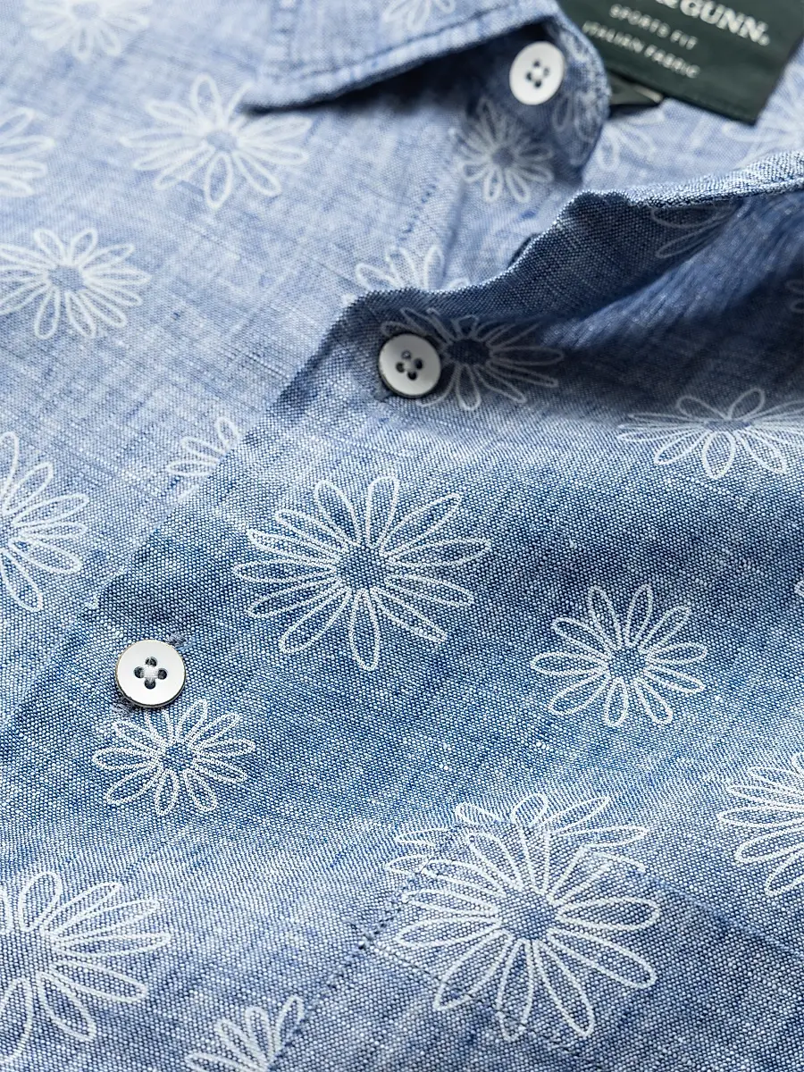 Rodd & Gunn Men's Carleton Floral-Embroidered Linen Shirt | Thumbnail 5 Rodd & Gunn Men's Carleton Floral-Embroidered Linen Shirt | Thumbnail 5