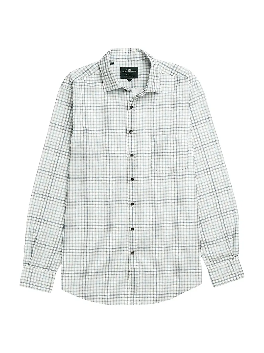 Rodd & Gunn Men's Brookdale Check Cotton Button-Front Shirt | Image 1 Rodd & Gunn Men's Brookdale Check Cotton Button-Front Shirt | Image 1