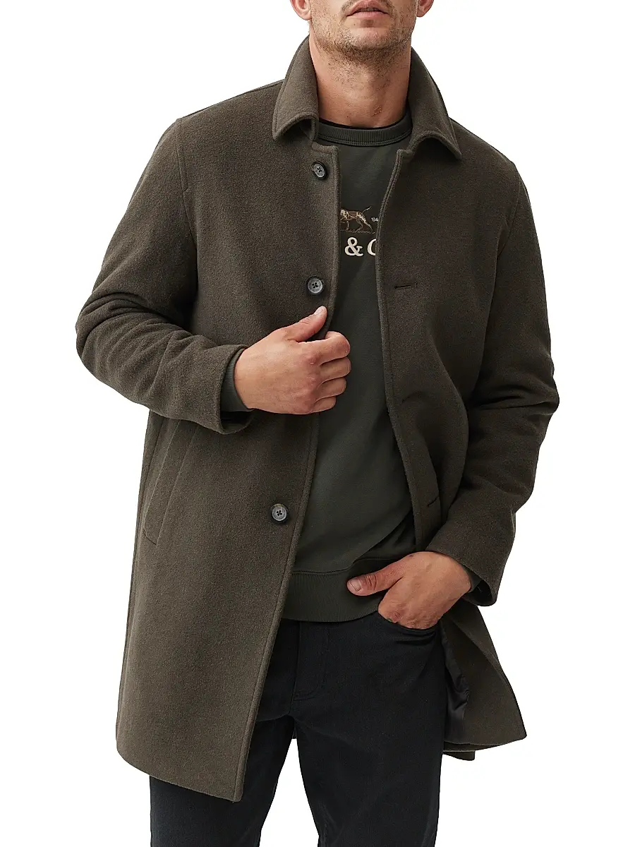 Rodd & Gunn Men's Westgate Wool-Blend Car Coat | Thumbnail 3