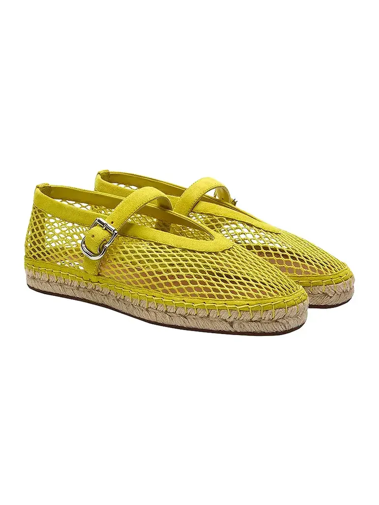 Alaïa Fishnet Espadrille Flat