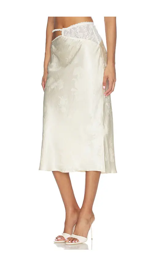 For Love & Lemons Adrift Satin Midi Skirt | Thumbnail 3 For Love & Lemons Adrift Satin Midi Skirt | Thumbnail 3