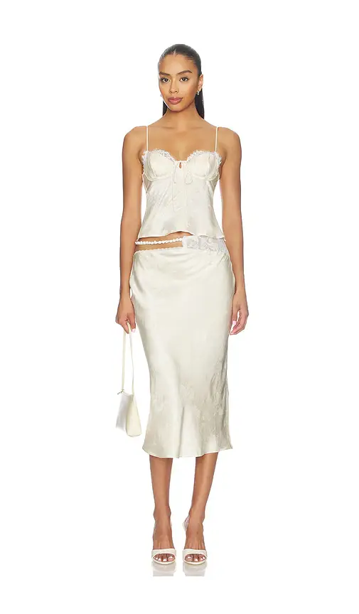 For Love & Lemons Adrift Satin Midi Skirt | Thumbnail 5 For Love & Lemons Adrift Satin Midi Skirt | Thumbnail 5