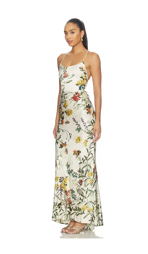 Alice + Olivia Alice + Olivia Montana Cowl Strapy Back Maxi Dress | Thumbnail 3 Alice + Olivia Alice + Olivia Montana Cowl Strapy Back Maxi Dress | Thumbnail 3