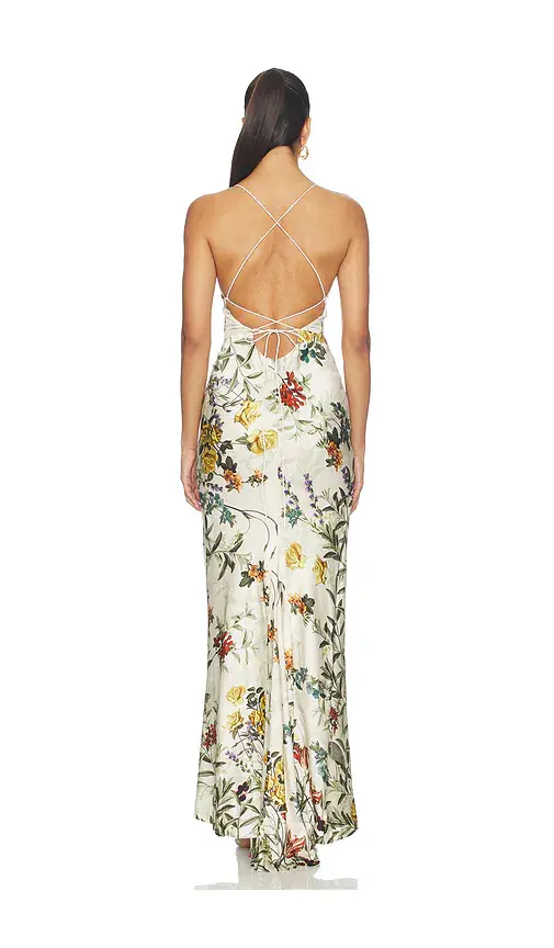 Alice + Olivia Alice + Olivia Montana Cowl Strapy Back Maxi Dress | Thumbnail 4 Alice + Olivia Alice + Olivia Montana Cowl Strapy Back Maxi Dress | Thumbnail 4