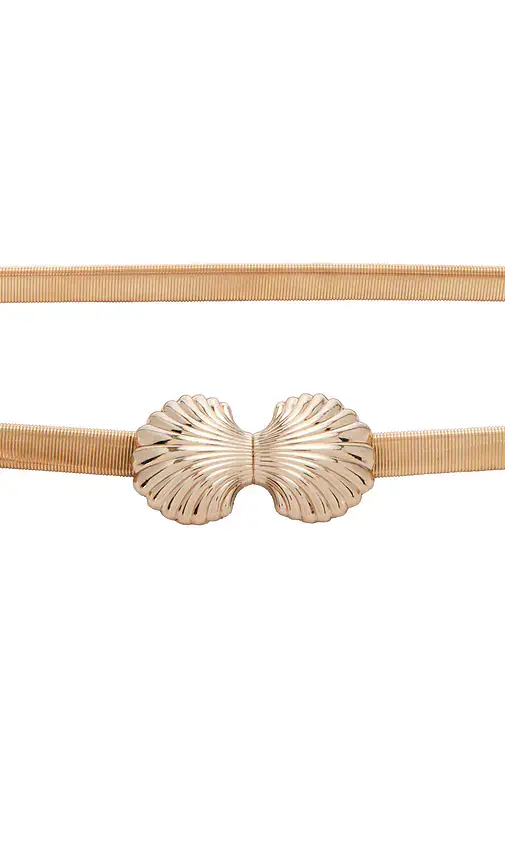 Lele Sadoughi Sea Shell Stretch Chain Belt | Thumbnail 2 Lele Sadoughi Sea Shell Stretch Chain Belt | Thumbnail 2