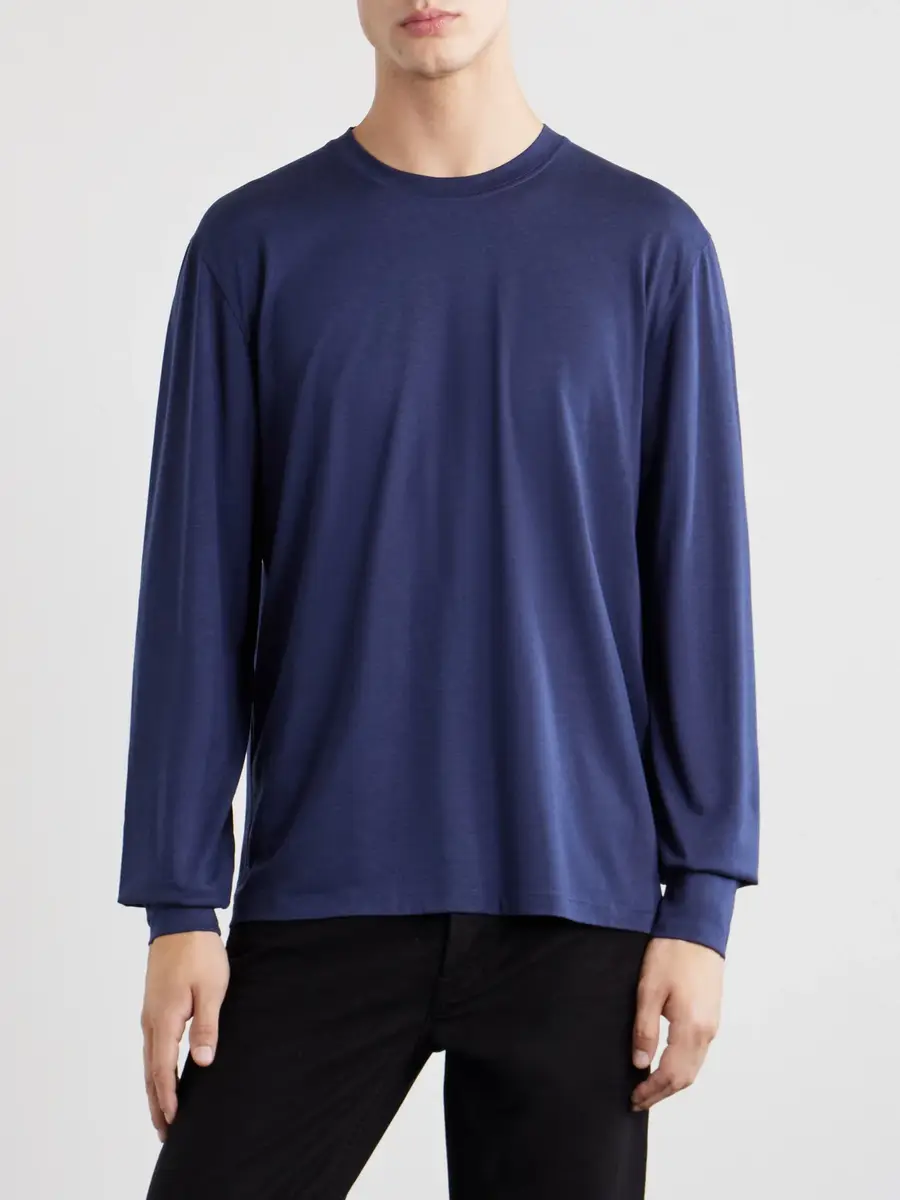 Tom Ford Lyocell and Cotton-Blend Jersey T-Shirt - Men | Thumbnail 3