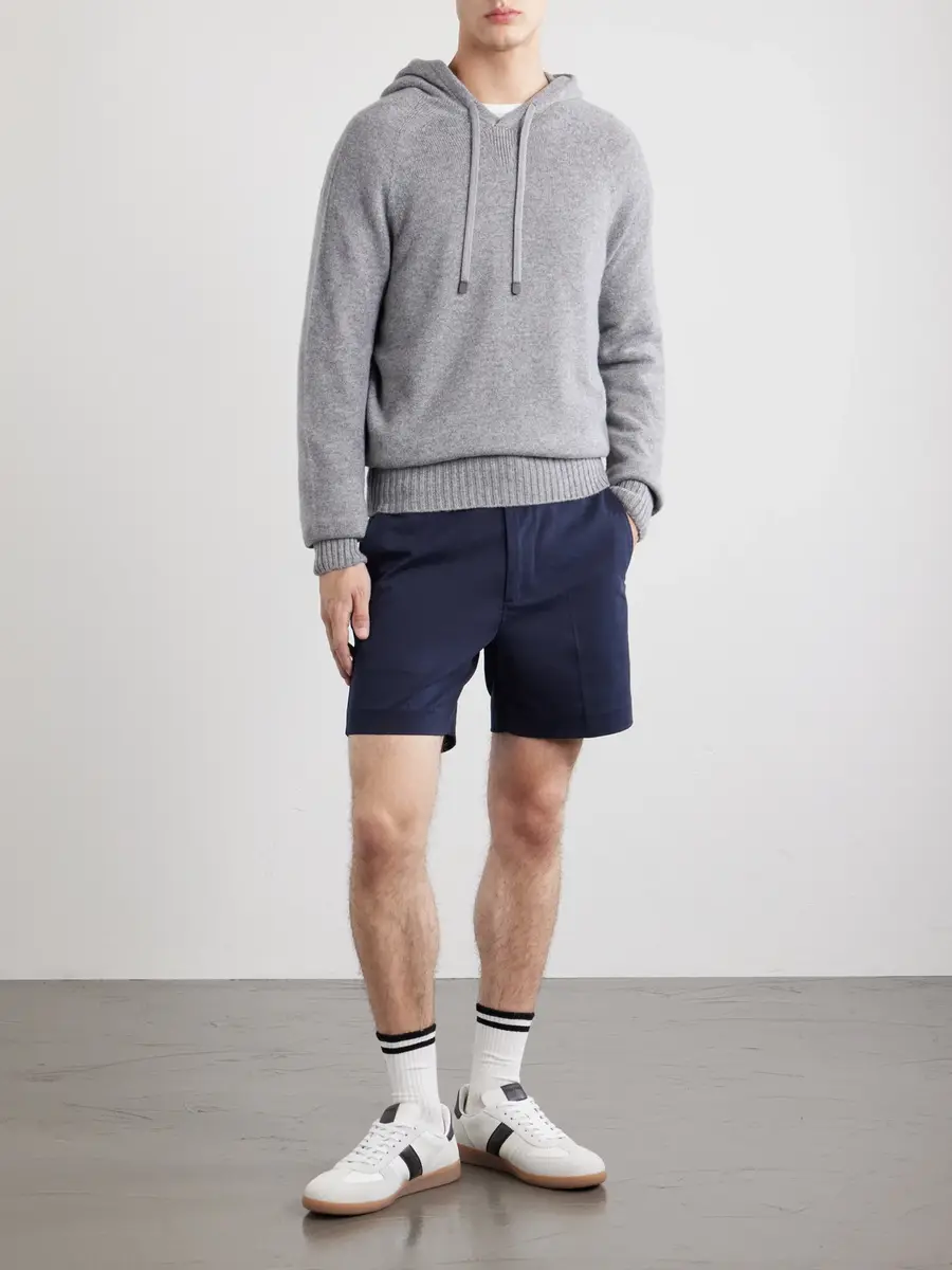 Tom Ford Logo-Embroidered Cashmere Hoodie - Men | Thumbnail 2