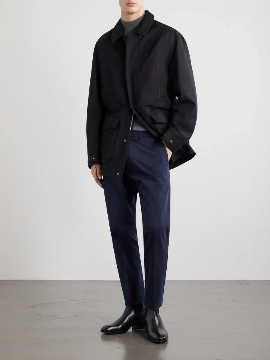 Tom Ford Tapered Cotton-Blend Twill Trousers - Men | Thumbnail 2