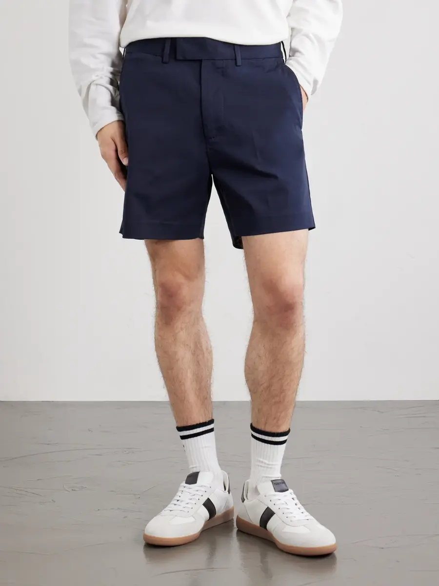 Tom Ford Straight-Leg Cotton-Blend Twill Shorts - Men | Thumbnail 3