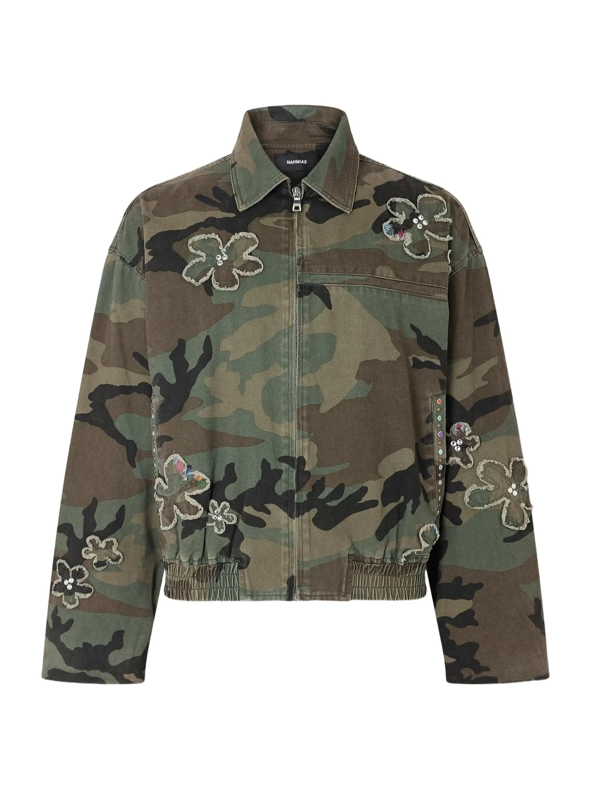 Embellished Printed Cotton-Twill Bomber Jacket - Men Embellished Printed Cotton-Twill Bomber Jacket - Men