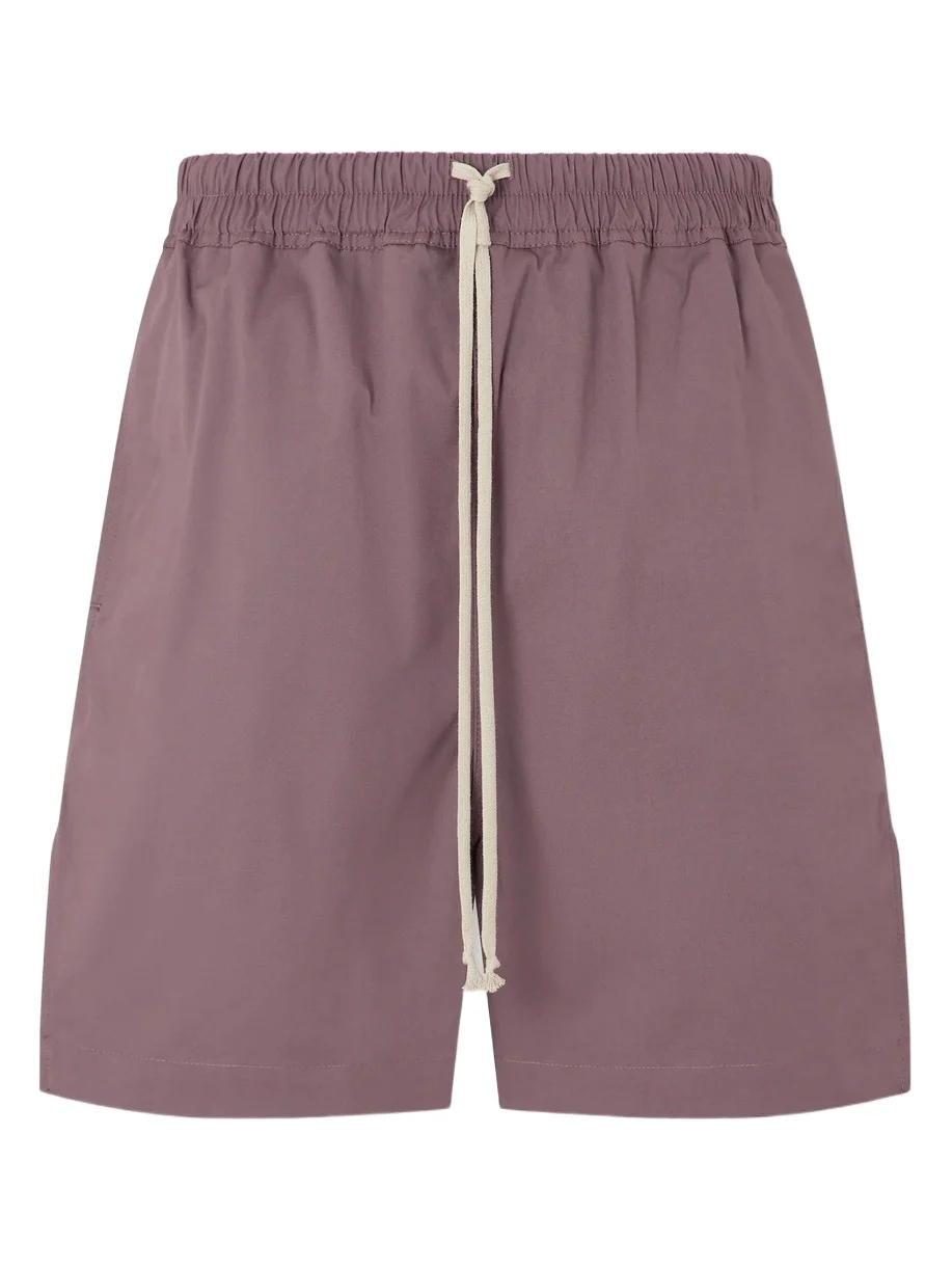 Rick Owens Boxer Straight-Leg Stretch-Cotton Canvas Drawstring Shorts - Men