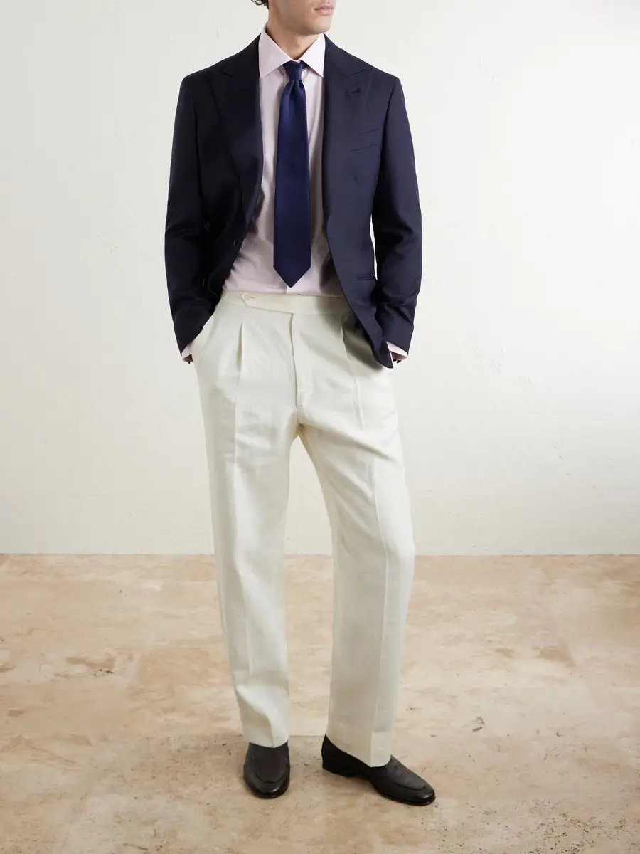 Canali Cutaway-Collar Cotton-Poplin Shirt - Men | Thumbnail 2 Canali Cutaway-Collar Cotton-Poplin Shirt - Men | Thumbnail 2