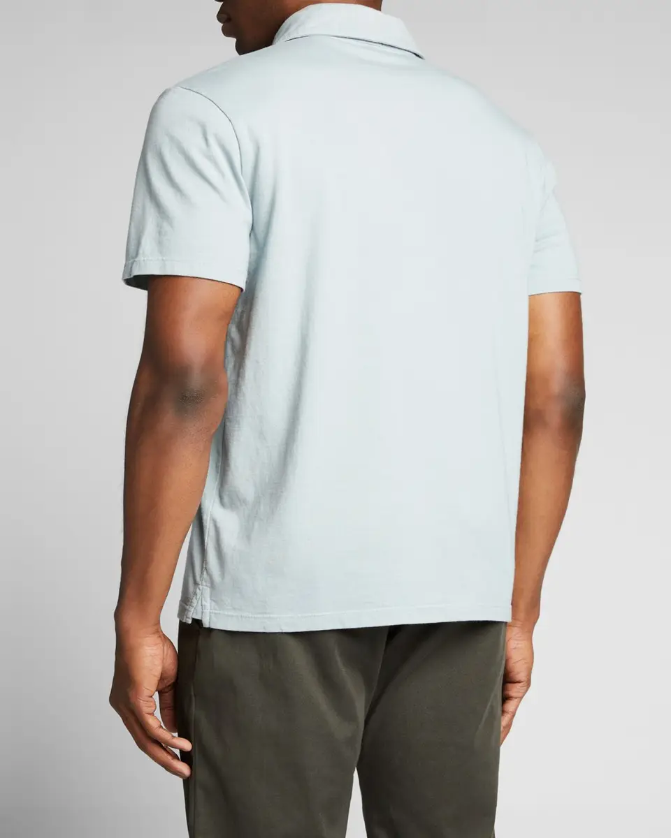 Vince Men's Garment-Dyed Polo Shirt | Thumbnail 2