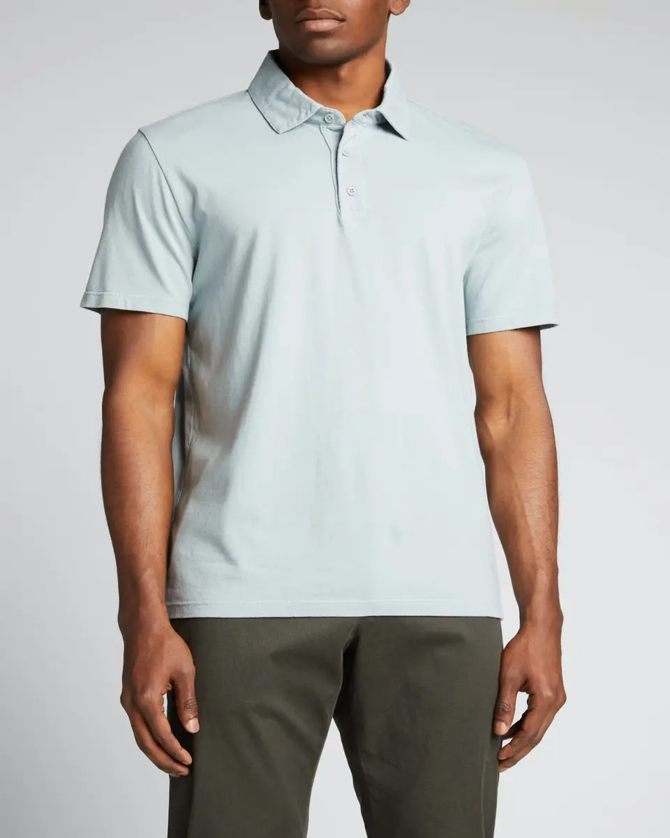 Vince Men's Garment-Dyed Polo Shirt | Thumbnail 3