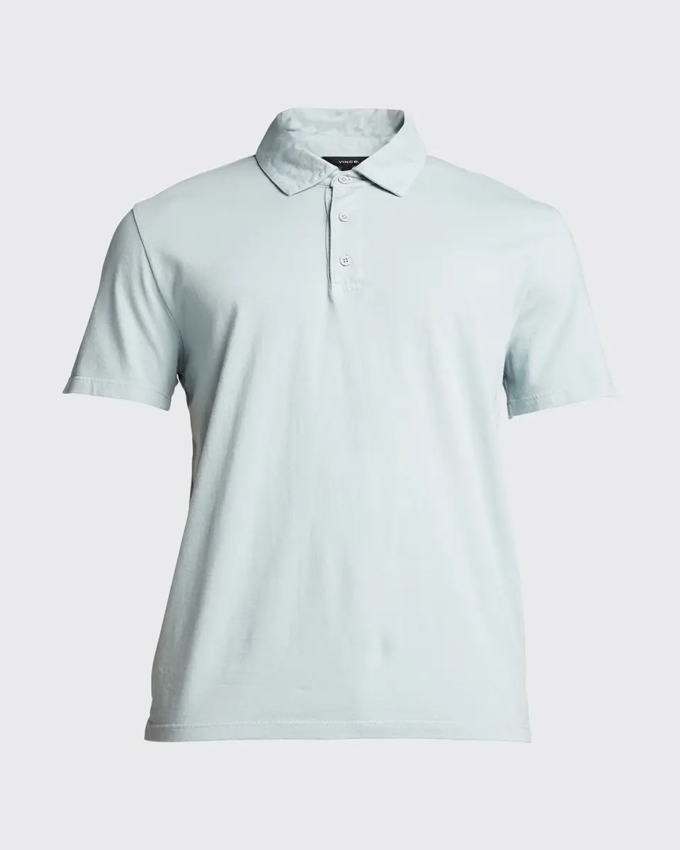 Vince Men's Garment-Dyed Polo Shirt | Thumbnail 5