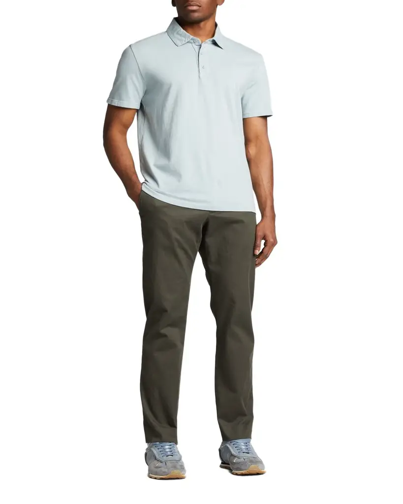 Vince Men's Garment-Dyed Polo Shirt | Image 1 Vince Men's Garment-Dyed Polo Shirt | Image 1