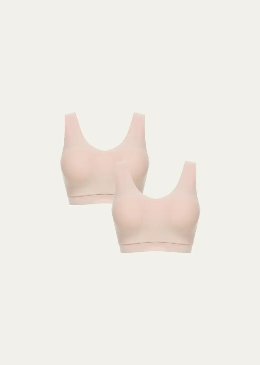 Chantelle Soft Stretch Padded V-Neck Bra Top, 2-Pack | Thumbnail 2 Chantelle Soft Stretch Padded V-Neck Bra Top, 2-Pack | Thumbnail 2