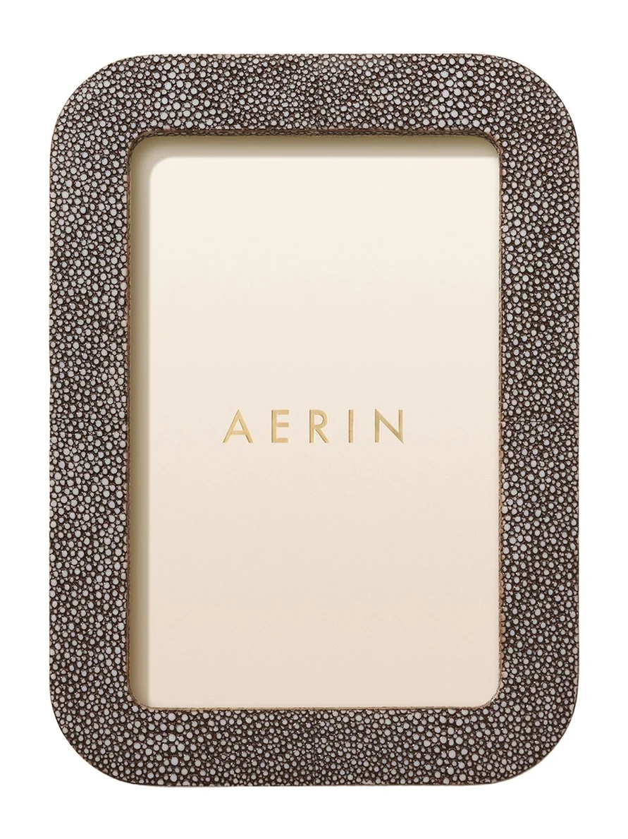 AERIN Modern Faux Shagreen Frame, 4" x 6"