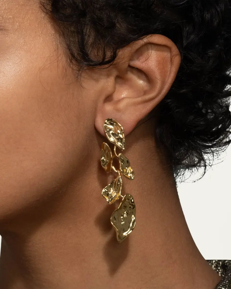 ALEXIS BITTAR Mosaic Molten Post Earrings | Thumbnail 2