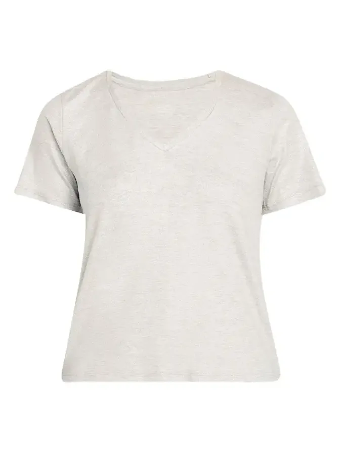 Soft Touch V-Neck Shimmer Jersey T-Shirt Soft Touch V-Neck Shimmer Jersey T-Shirt