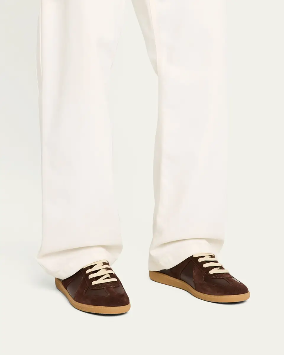 Maison Margiela Men's Replica Leather Low-Top Sneakers | Thumbnail 10