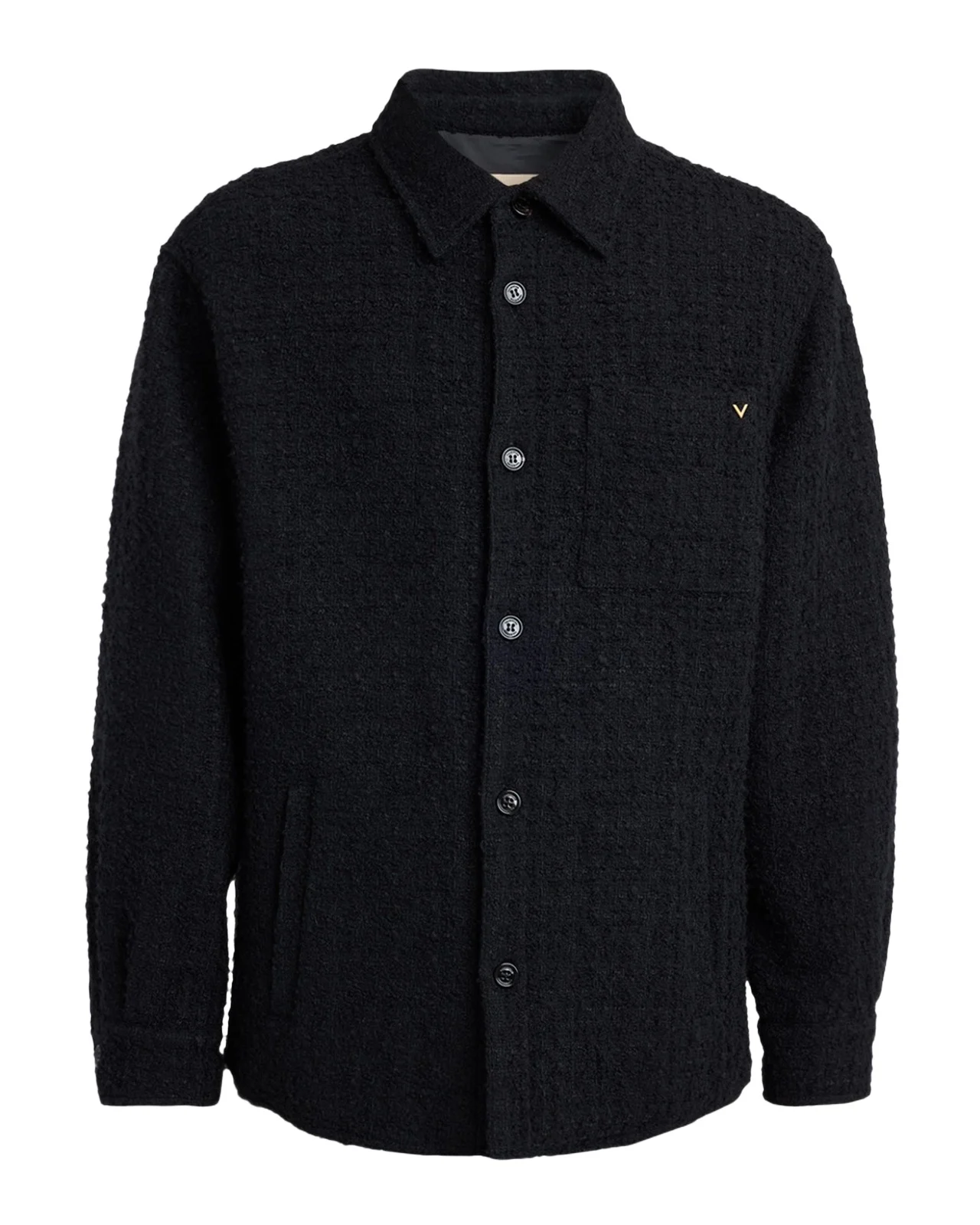 Valentino Garavani Men's Cotton Boucle Tweed Overshirt