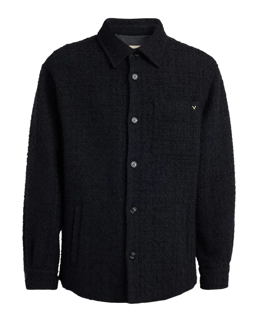 Valentino Garavani Men's Cotton Boucle Tweed Overshirt
