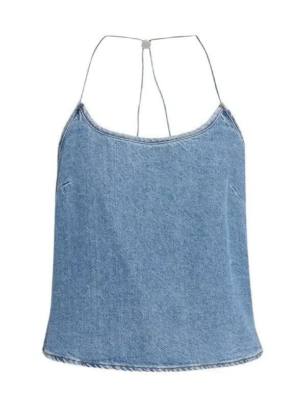 STILL HERE Toggle Halter Tank Top