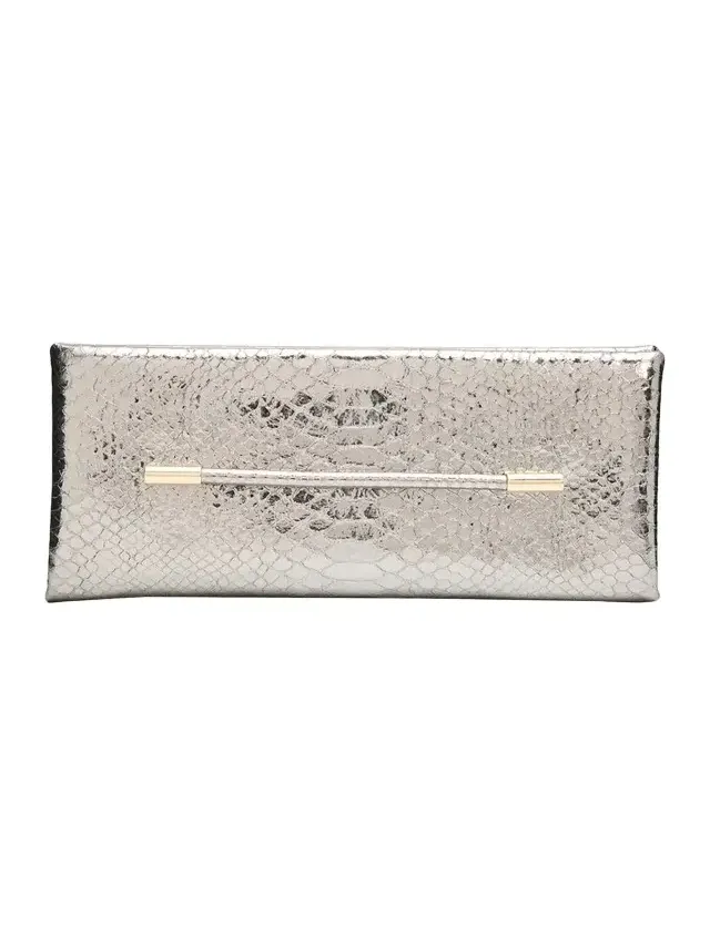 Tom Ford Ava Snake-Embossed Printed Leather Clutch