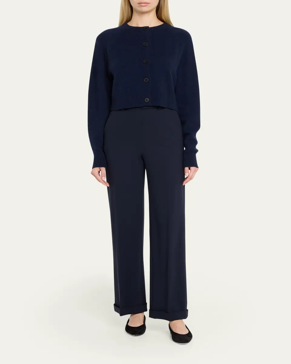 Loulou de Saison Heike Cashmere Crop Cardigan | Thumbnail 2 Loulou de Saison Heike Cashmere Crop Cardigan | Thumbnail 2