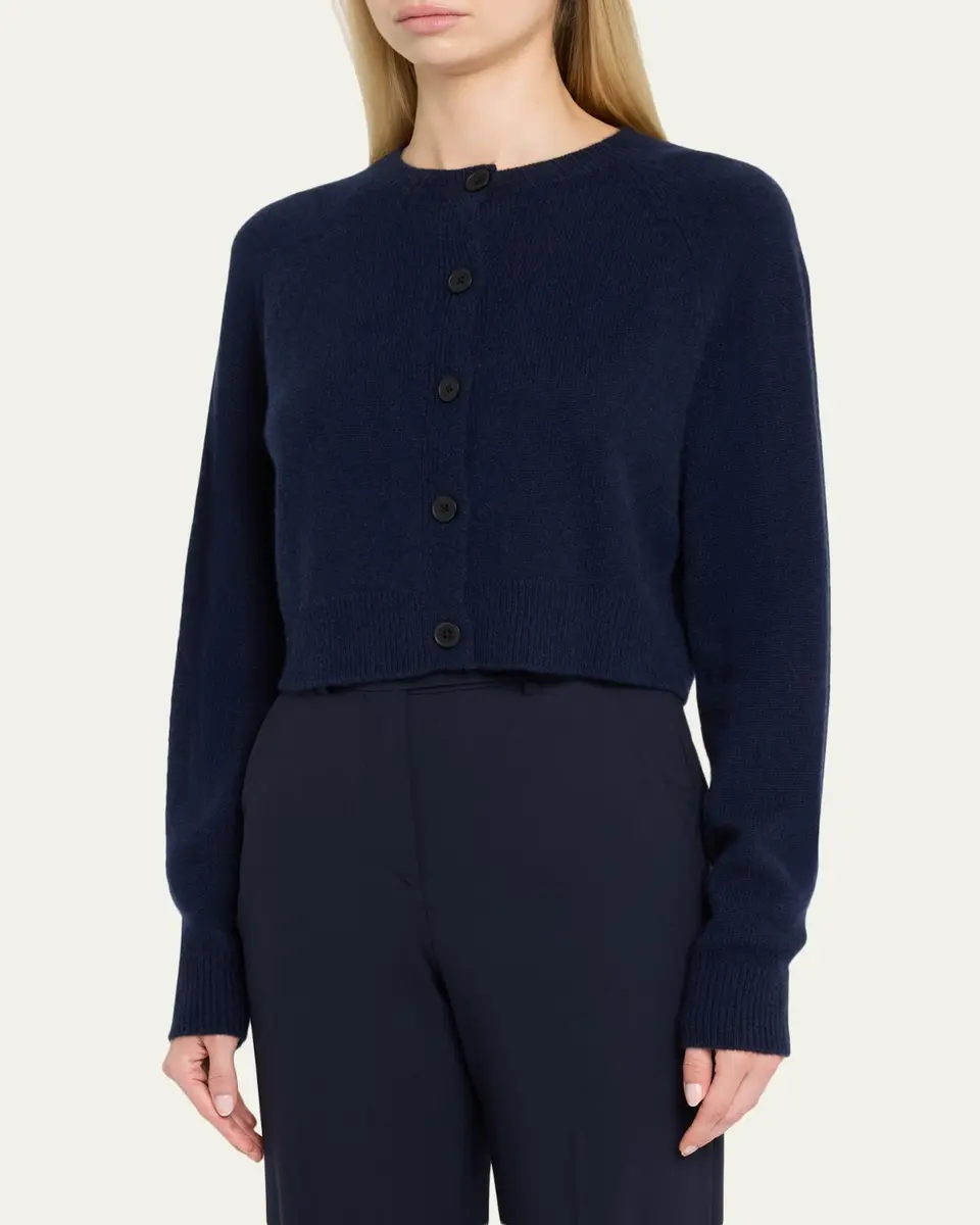 Loulou de Saison Heike Cashmere Crop Cardigan | Thumbnail 4 Loulou de Saison Heike Cashmere Crop Cardigan | Thumbnail 4