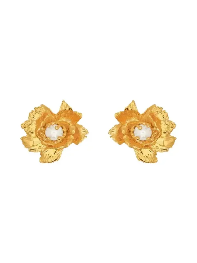 Wild Poppy Pearly Earrings