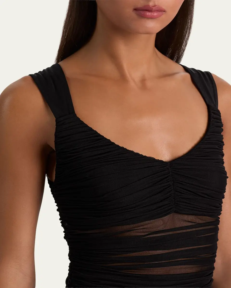 Alice + Olivia Renee Sheer Mesh Bodysuit | Thumbnail 5 Alice + Olivia Renee Sheer Mesh Bodysuit | Thumbnail 5