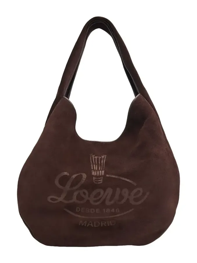 Men's Sway Hobo Bag in Suede Calfskin