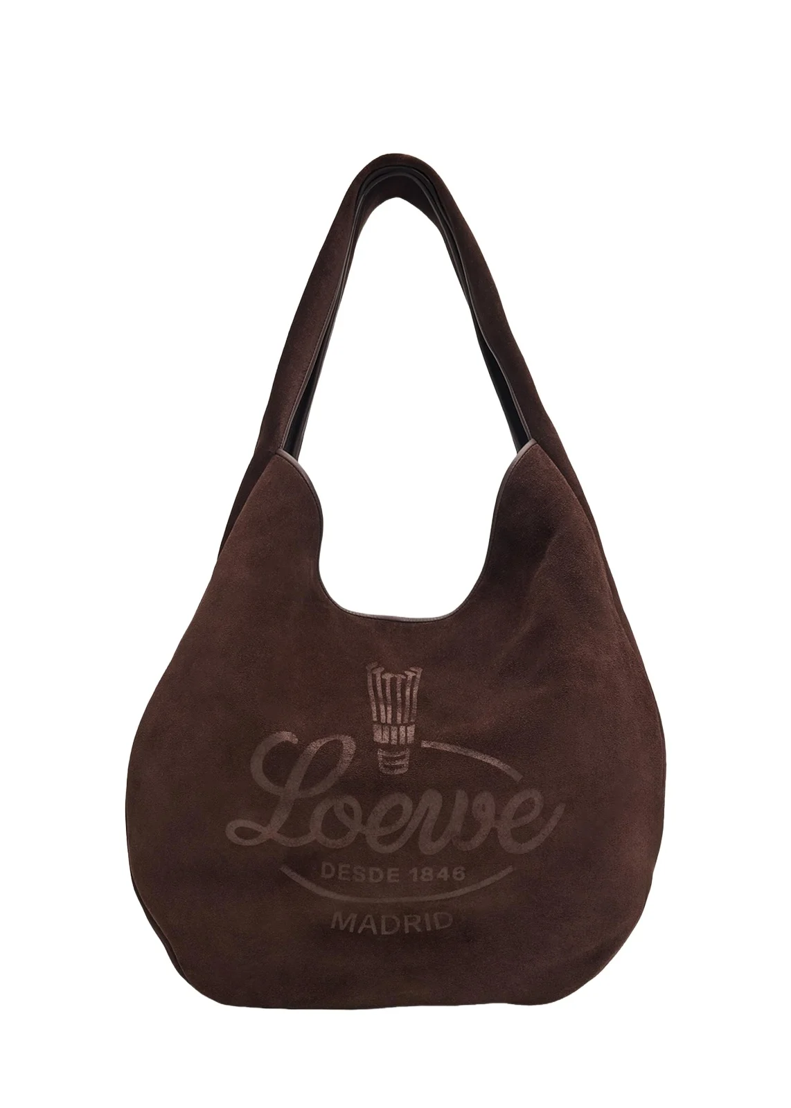 Men's Sway Hobo Bag in Suede Calfskin