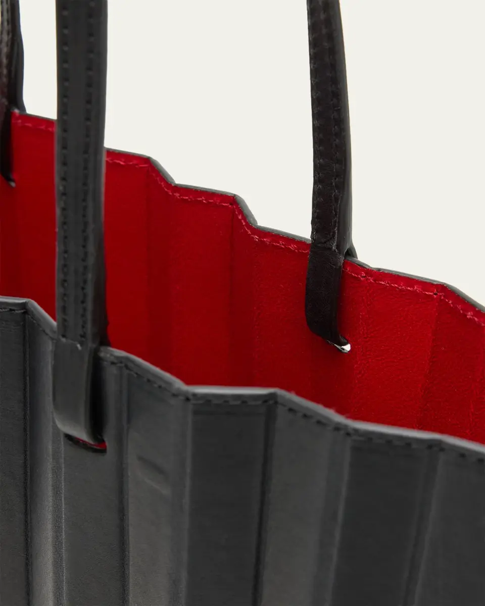 MANSUR GAVRIEL Pleated Filo Leather Tote Bag | Thumbnail 3 MANSUR GAVRIEL Pleated Filo Leather Tote Bag | Thumbnail 3