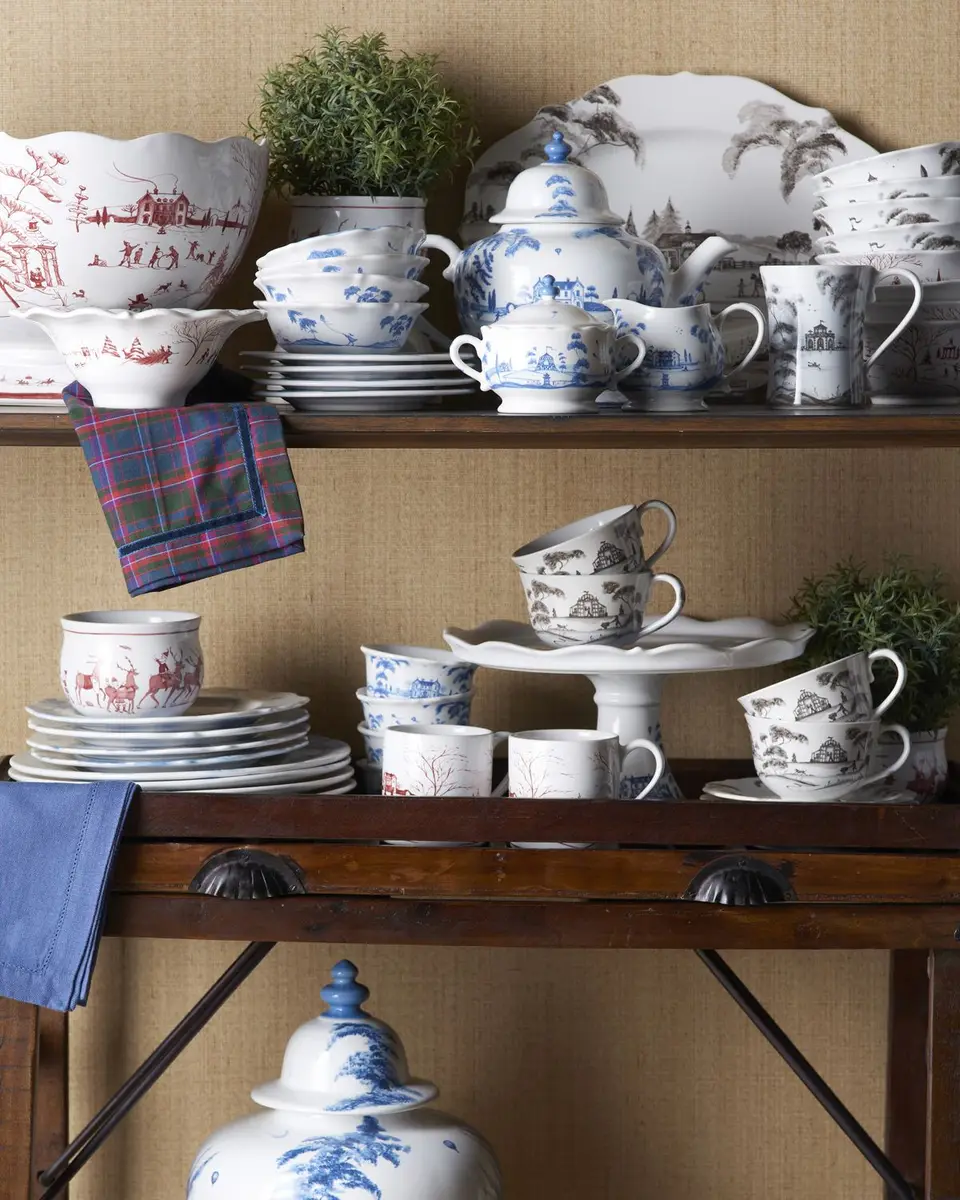 Juliska Country Estate Delft Blue Sugar Bowl with Lid | Thumbnail 2 Juliska Country Estate Delft Blue Sugar Bowl with Lid | Thumbnail 2