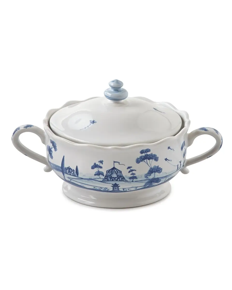 Juliska Country Estate Delft Blue Sugar Bowl with Lid | Thumbnail 3 Juliska Country Estate Delft Blue Sugar Bowl with Lid | Thumbnail 3