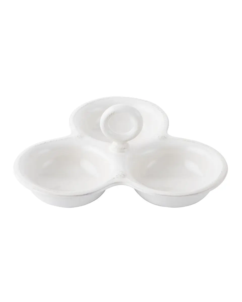 Juliska Berry & Thread Whitewash Triple Bowl Server | Thumbnail 2 Juliska Berry & Thread Whitewash Triple Bowl Server | Thumbnail 2