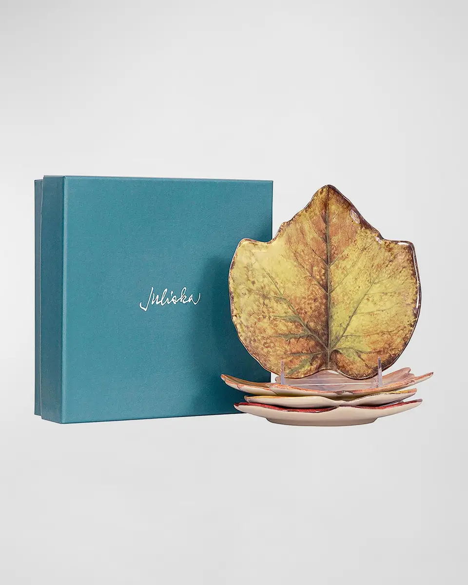 Juliska Forest Walk Leaf Plates, Set of 4 | Thumbnail 2